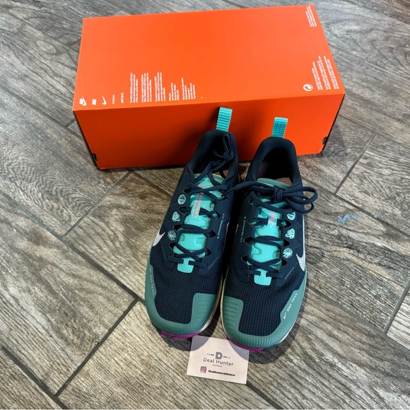 Nike Wildhorse 8 Men’s Trail Running Shoes - Teal and Pink DR2686 401 - Picture 6 of 14